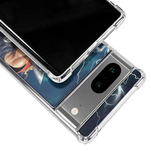 Marvel Thor Thor and Mjolnir Google Pixel 8 Clear Case
